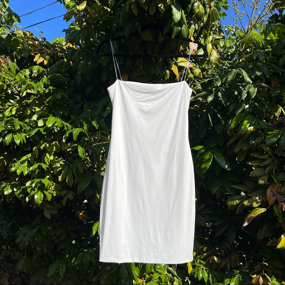 NWT Meshki white knit sleeveless mini dress